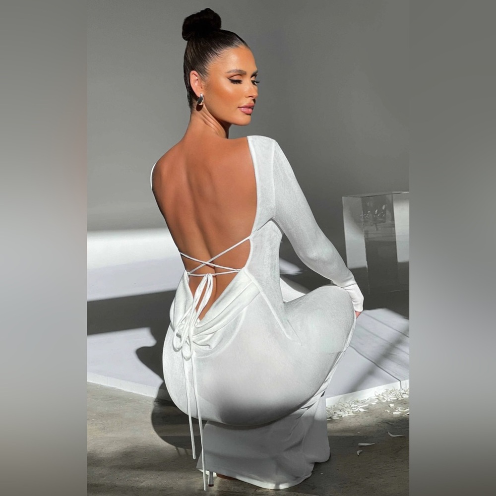 Anastasia Maxi Dress Ivory - XS